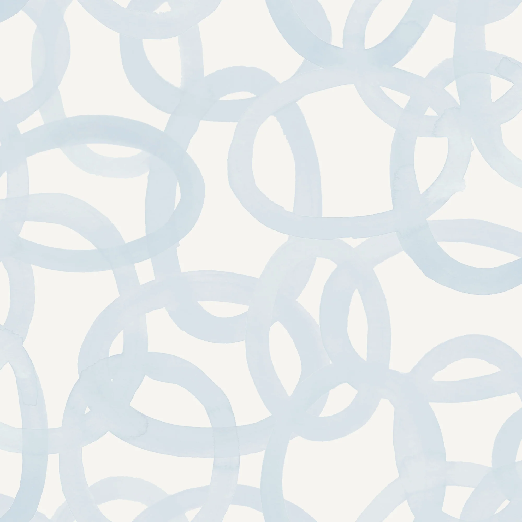 Watercolor Circles Light Blue Fabric