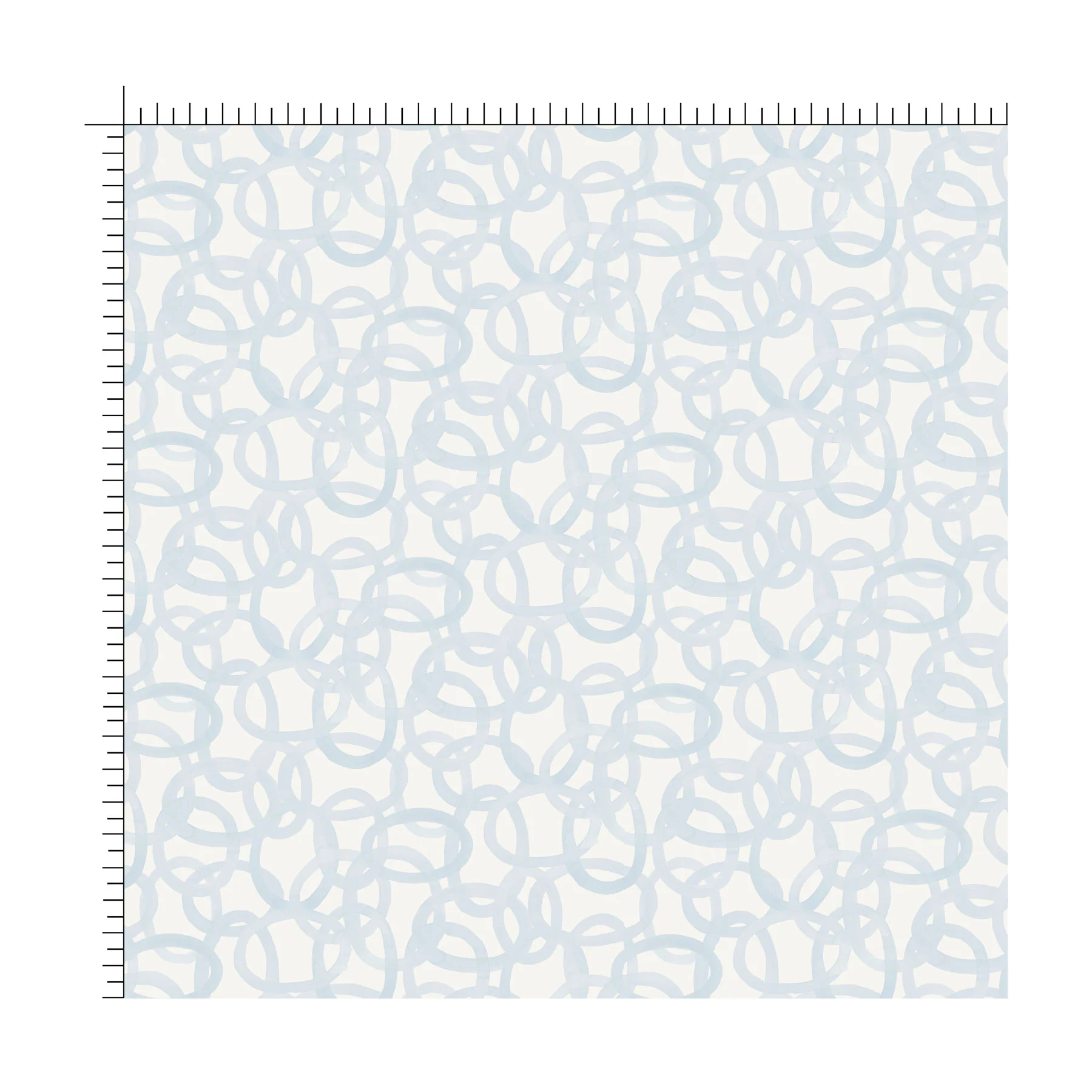 Watercolor Circles Light Blue Fabric - Image 2