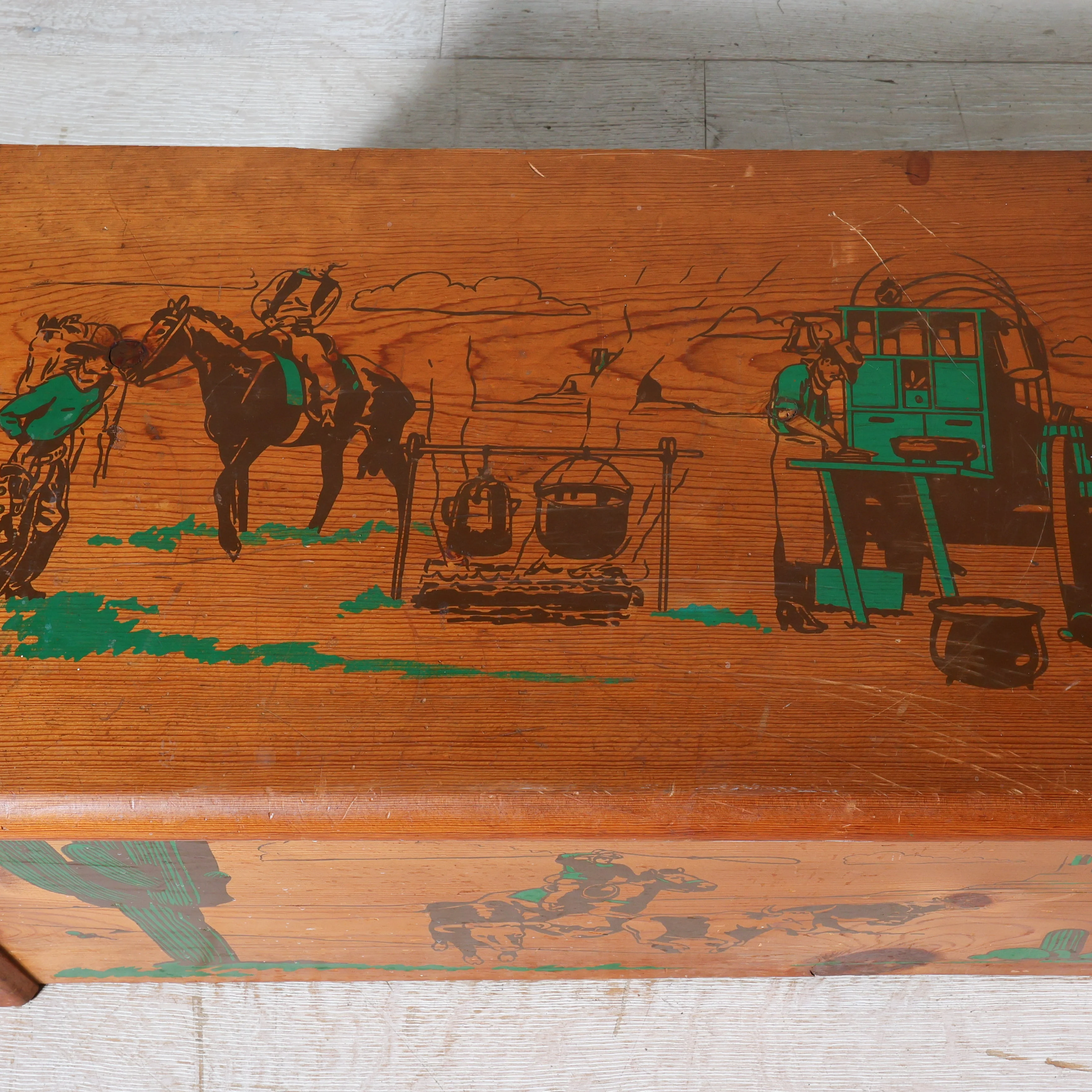 Wooden Western Trunk - Image 3