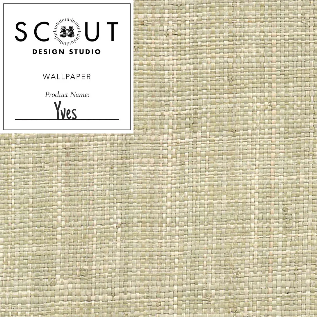 Yves Raffia Grasscloth Sample