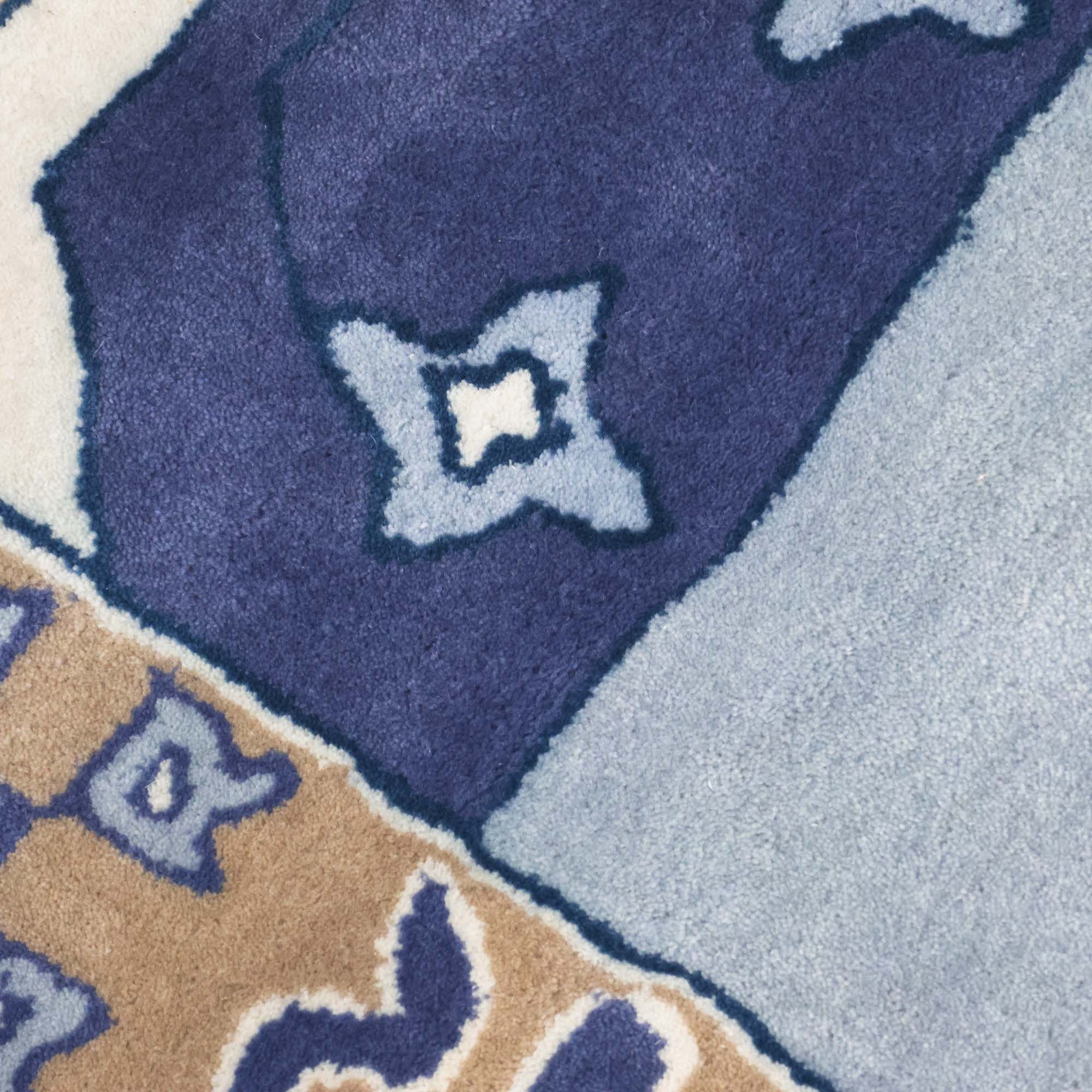 Zara Blue Tufted Rug - Image 3