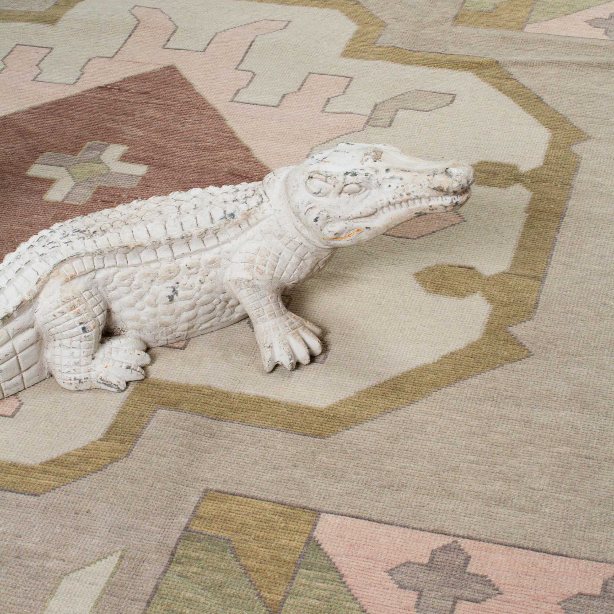 Zara Earth Tones Turkish Knot Rug - Image 3