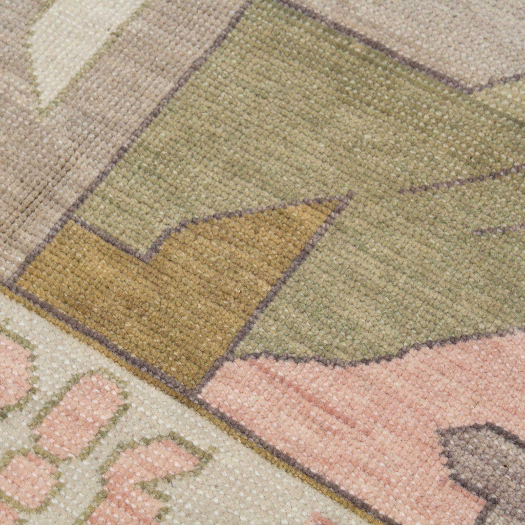 Zara Earth Tones Turkish Knot Rug - Image 4