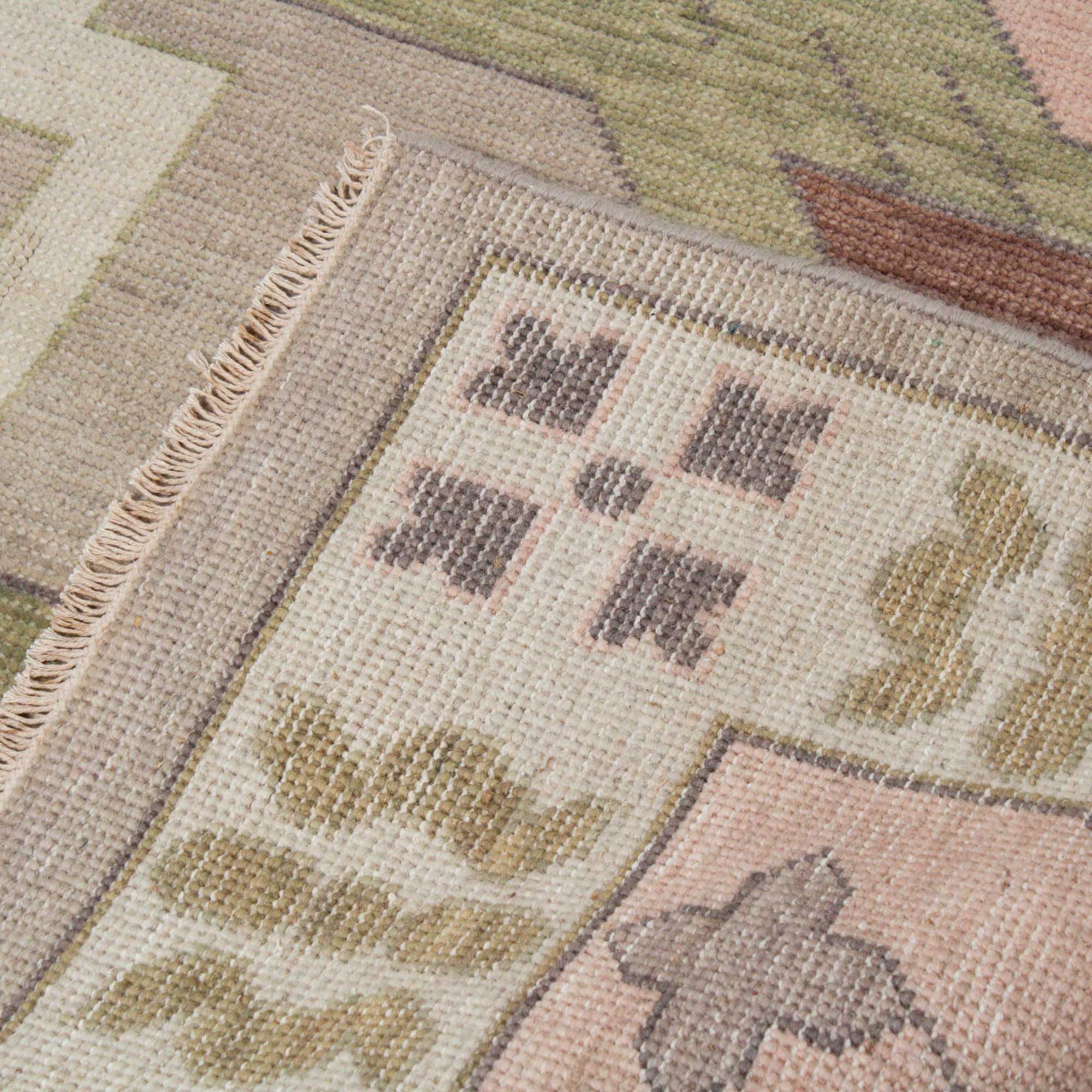 Zara Earth Tones Turkish Knot Rug - Image 5