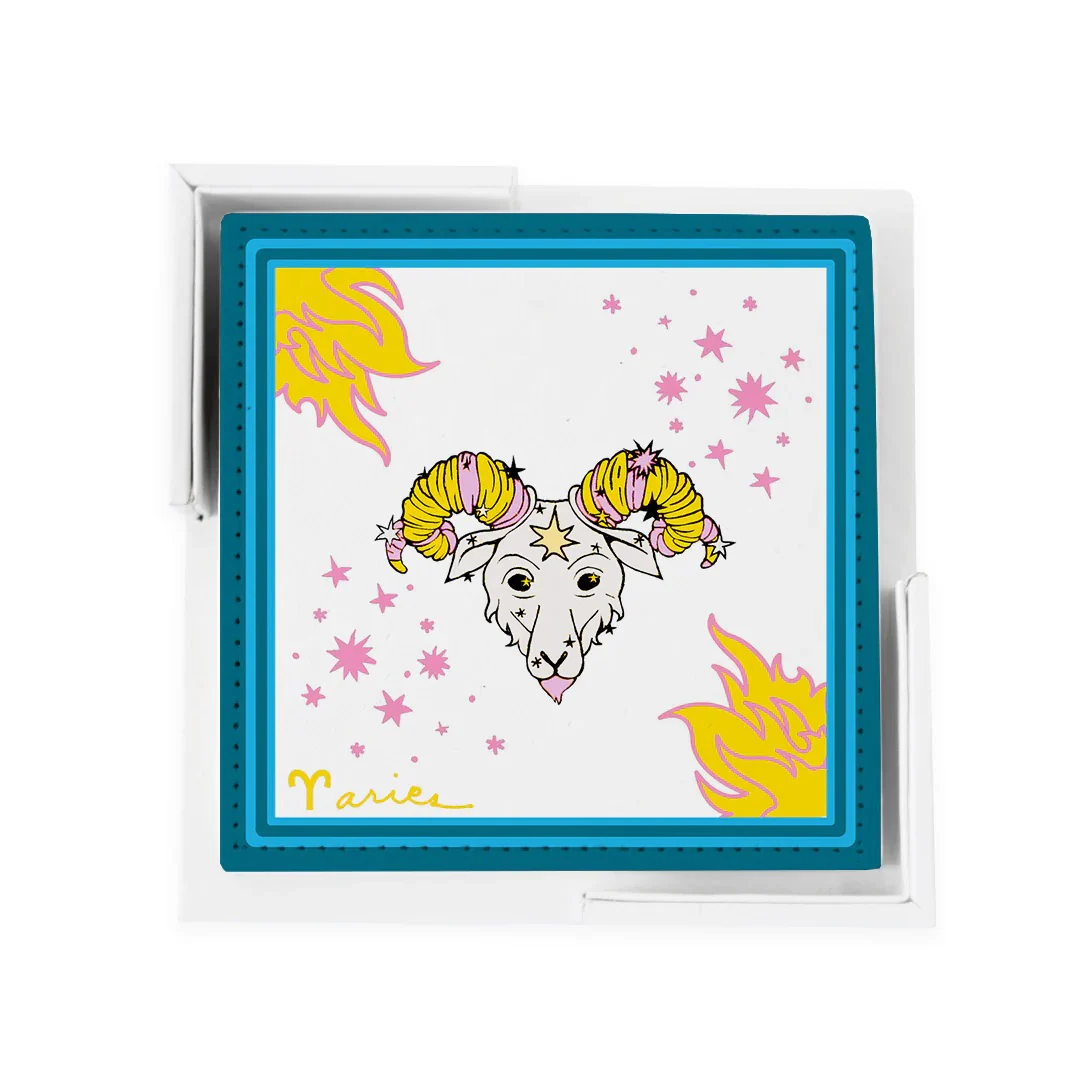 Zodiac Sign Coaster Set - Aries